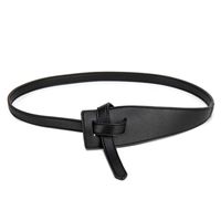 Basic Solid Color Pu Leather Belt main image 3