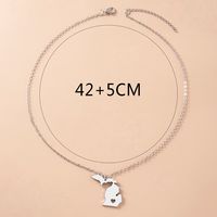 Simple Style Map Stainless Steel Necklace Plating Stainless Steel Necklaces main image 2