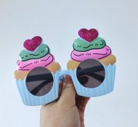 Unisex Cute Geometric Heart Shape Special-shaped Mirror Sunglasses sku image 12