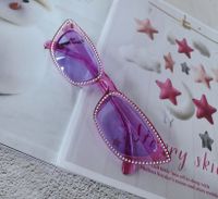 Unisex Cute Geometric Heart Shape Special-shaped Mirror Sunglasses sku image 30