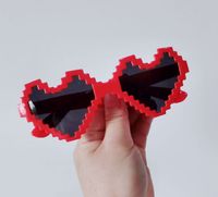 Unisex Cute Geometric Heart Shape Special-shaped Mirror Sunglasses sku image 15