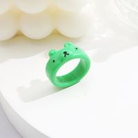 New Creative Simple Korean Cute Cartoon Frog Ring Women's Tail Ring sku image 9