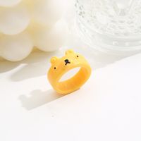 New Creative Simple Korean Cute Cartoon Frog Ring Women's Tail Ring sku image 10