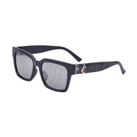 Wholesale Big Square Transparent Frame Sunglasses Nihaojewelry sku image 1
