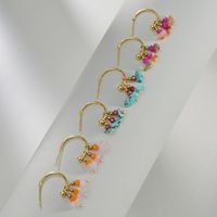 Romantic Stone Stainless Steel Plastic Drop Earrings Plating Stainless Steel Earrings main image 3