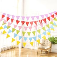 Triangle Flag Festive Party Layout Banner Polka Dot Bunting main image 1