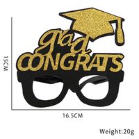 Letter Plastic Nonwoven Glasses Graduation Party Decorations sku image 16