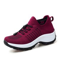 Casual Color Block Casual Sneakers Round Toe Low Heel Flat Shoes main image 6