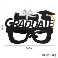 Letter Plastic Nonwoven Glasses Graduation Party Decorations sku image 3