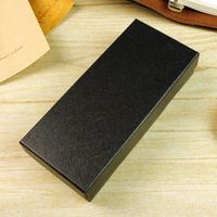 Watch Gift Box Paper Box Rectangular Watch Box Long Black Watch Box In Stock Wholesale Packing Box Carton Paper Box main image 5