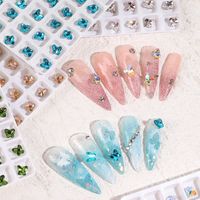 Fashion Butterfly Rhinestone Glass Nail Decoration Accessories Nail Supplies main image 4