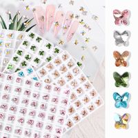 Fashion Butterfly Rhinestone Glass Nail Decoration Accessories Nail Supplies main image 1