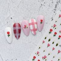 Cute Flower Plastic Nail Patches Nail Supplies main image 4