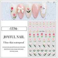 Cute Flower Plastic Nail Patches Nail Supplies sku image 1