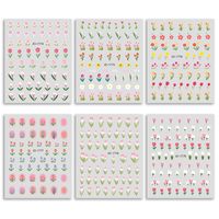 Cute Flower Plastic Nail Patches Nail Supplies main image 2