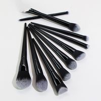 Solid Color Handle Gradient Brushes 10-piece Makeup Brushes Set main image 5