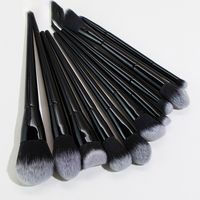 Solid Color Handle Gradient Brushes 10-piece Makeup Brushes Set main image 1