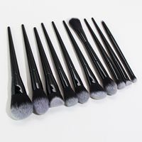 Solid Color Handle Gradient Brushes 10-piece Makeup Brushes Set main image 2