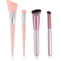 Fashion Seamless Concealer Oblique Round Head Powder Brush Makeup Tools main image 4