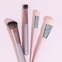 Fashion Seamless Concealer Oblique Round Head Powder Brush Makeup Tools main image 2
