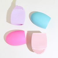 Solid Color Silica Gel Makeup Brush Cleaning Tools main image 3