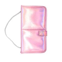 Bolsa De Maquillaje Sobre Rosa Embalaje De 12 Agujeros De Color Sólido Bolsa De Cepillo sku image 2