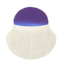 Neuer Weicher Pelzplastikgriff Muschelform Make-up-pinsel sku image 1