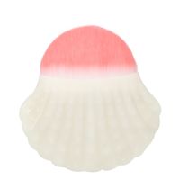 Neuer Weicher Pelzplastikgriff Muschelform Make-up-pinsel sku image 2