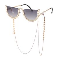 Nuevas Gafas De Sol De Diamantes Sin Montura Para Mujer, Cadena De Gafas De Sol De Moda, Gafas De Sol De Tendencia Europeas Y Americanas sku image 10