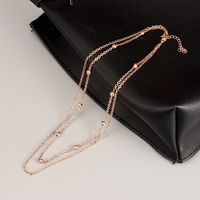 Fashion Geometric Titanium Steel Layered Necklaces Plating Stainless Steel Necklaces main image 3