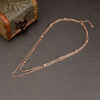Fashion Geometric Titanium Steel Layered Necklaces Plating Stainless Steel Necklaces main image 4