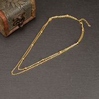 Fashion Geometric Titanium Steel Layered Necklaces Plating Stainless Steel Necklaces main image 5
