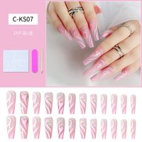 Wear Armor Finished Product Nail Tip Disassembly Removable Wear Nail Stickers sku image 24