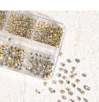 Fashion Solid Color Rhinestone Glass Nail Decoration Accessories Nail Supplies main image 3