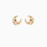 Sweet Star Tassel Brass Earrings Plating Zircon Copper Earrings sku image 1