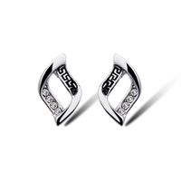 Retro Geometric Alloy Inlay Artificial Rhinestones Earrings Necklace sku image 4