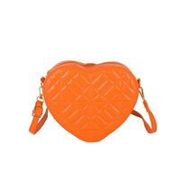 Moda Forma De Corazón Acolchado En Forma De Corazon Cremallera Bolsa De Hombro sku image 1