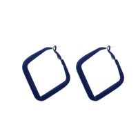 Simple Style Square Synthetic Fibre Metal Hollow Out Earrings main image 2