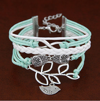 Vacation Owl Alloy Braid Women's Bracelets main image 2