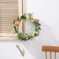 Christmas Small Chrysanthemum Door Hanging Wreath Wholesale Nihaojewelry sku image 3