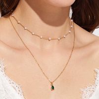 Fashion Alloy Geometric Pattern Necklace Daily Artificial Pearl main image 1