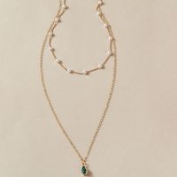 Fashion Alloy Geometric Pattern Necklace Daily Artificial Pearl main image 2