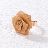 Fashion Alloy Flowers Ring Copper Rings main image 2