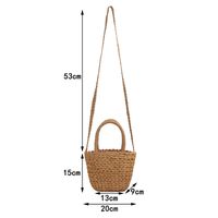 Fashion Cute Seaside Crossbody Small Single Shoulder Woven Straw Bag main image 5