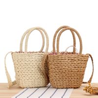 Fashion Cute Seaside Crossbody Small Single Shoulder Woven Straw Bag main image 1