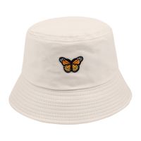 2022 Summer New Fashion Butterfly Flat Top  Short Brim Bucket Hat main image 4