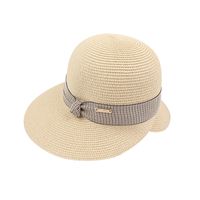 2022 New Summer Fashion Seaside Big Brim Back Slit Casual Sun Straw Hat Female main image 6