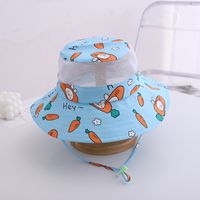 Children's Fashion Cute Uv Protection Big Brim Fisherman Sun Hat sku image 3