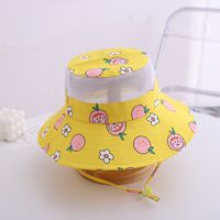 Children's Fashion Cute Uv Protection Big Brim Fisherman Sun Hat sku image 4