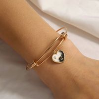 Unisex Heart Shape Alloy Iron Dripping Oil No Inlaid sku image 1